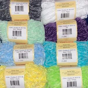 Premier Yarn 🧶 Just Chenille Yarn , Pick your colors ! 50g per skein